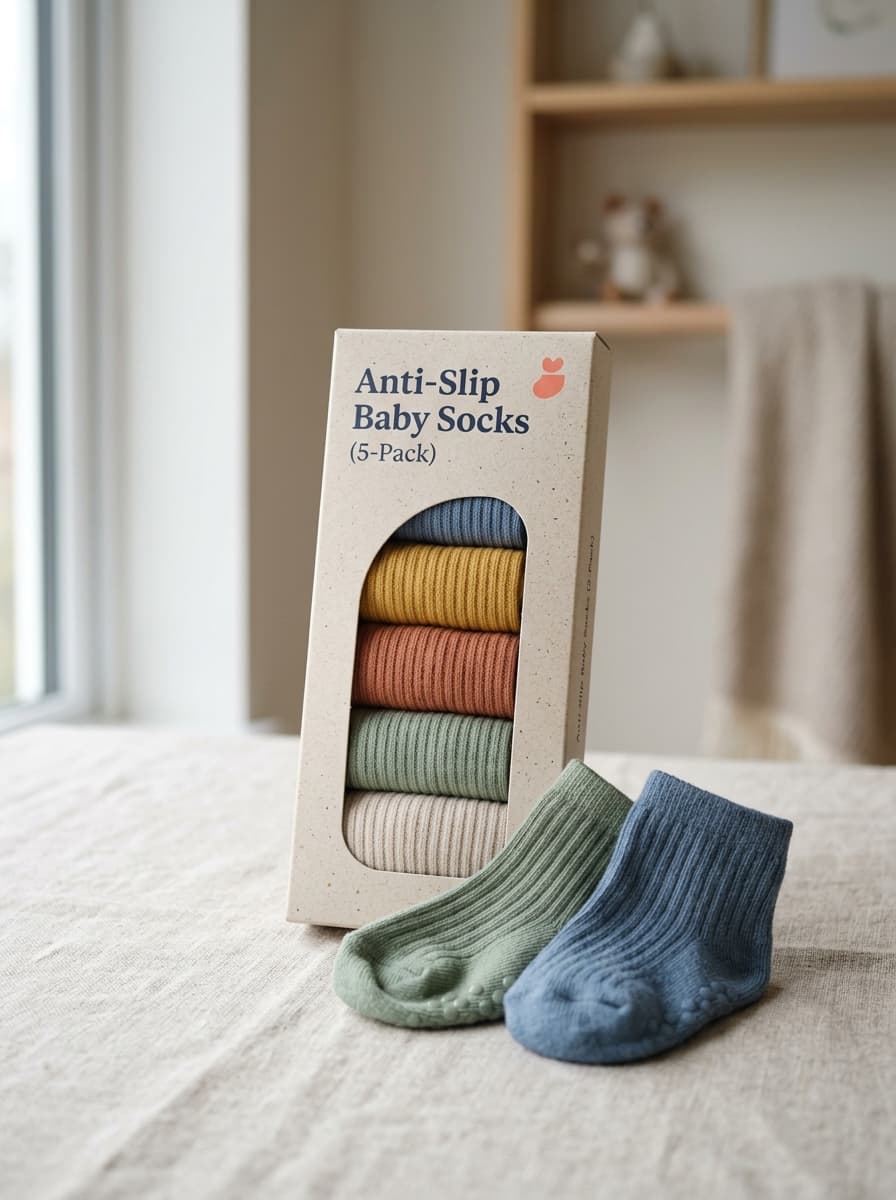 Anti-Slip Baby Socks (5-Pack) - Image 4