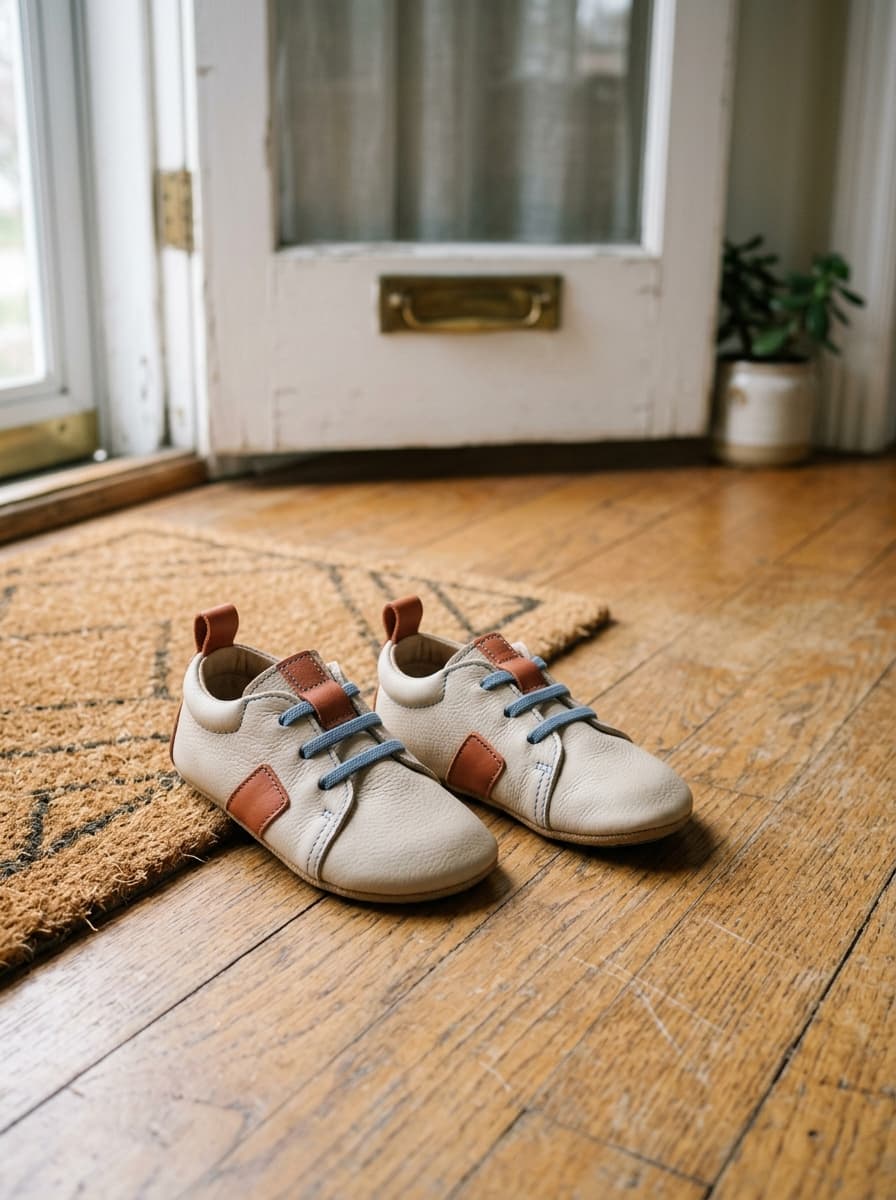 Baby Pre-Walker Leather Shoes - Image 4